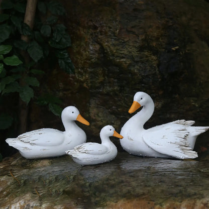 DD Store - Resin Duck Figurines Miniature for your garden
