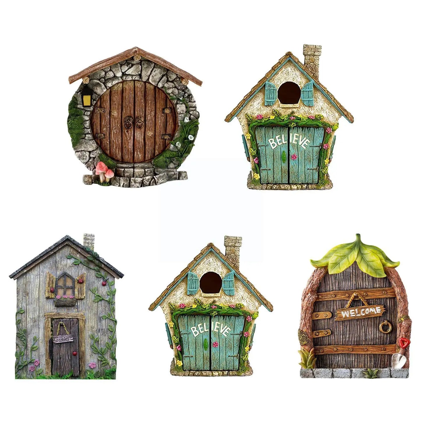 DD Store - Miniature Fairy Gnome Door Figurines